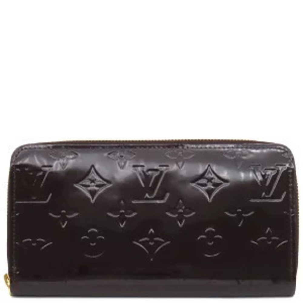 Louis Vuitton Zippy Wallet Monogram Vernis Amarante Purple Round Zipper